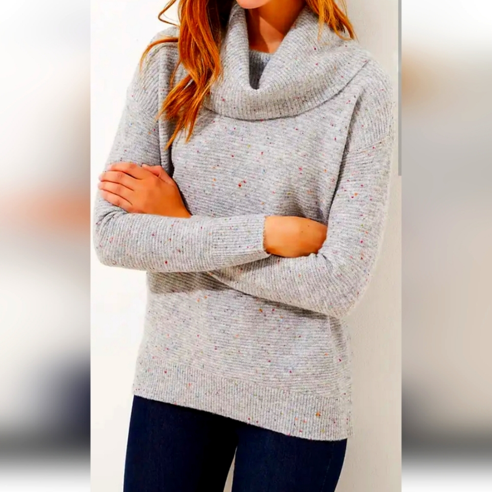 Ann Taylor Loft cowl neck sweater M